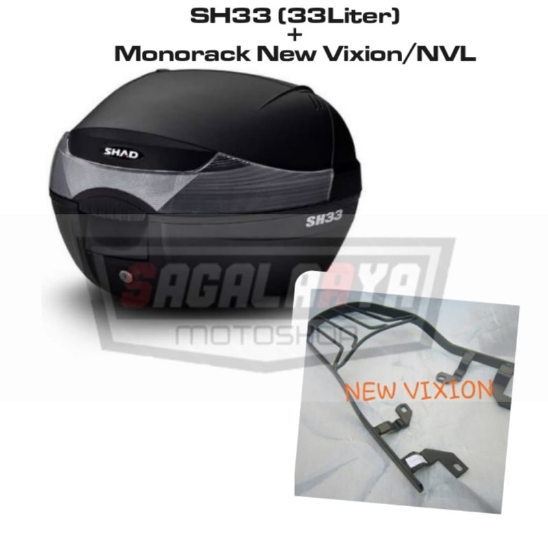 Box Shad SH33 + Monorack Yamaha New Vixion/NVL
