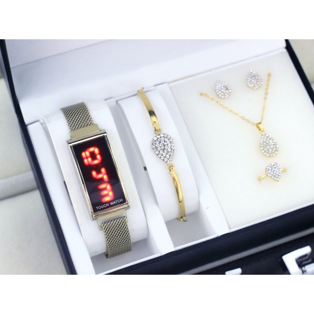 Free ACC SET JAM WANITA TOUCH WATCH Kota PAKET 1 SET ACC