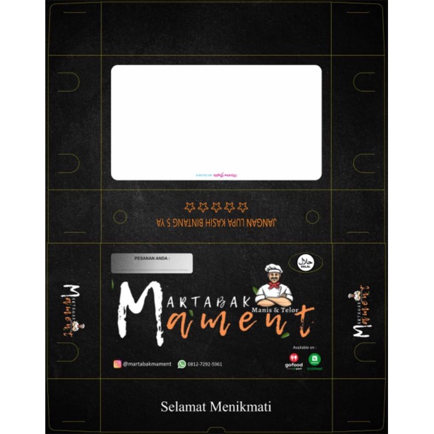 dus custom martabak laminasi