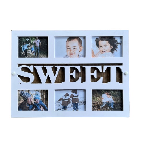 Mega_1688 Bingkai foto dinding / Frame Foto minimalis 6 slot foto MG1023