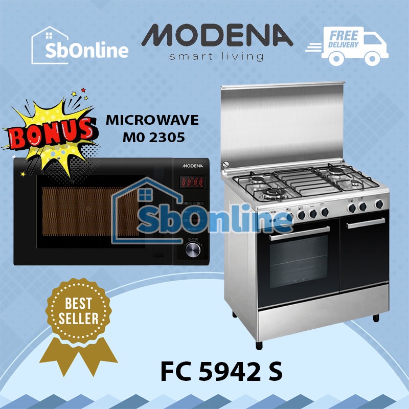 Freestanding Cooker Modena CARRARA FC 5942 S Stainless