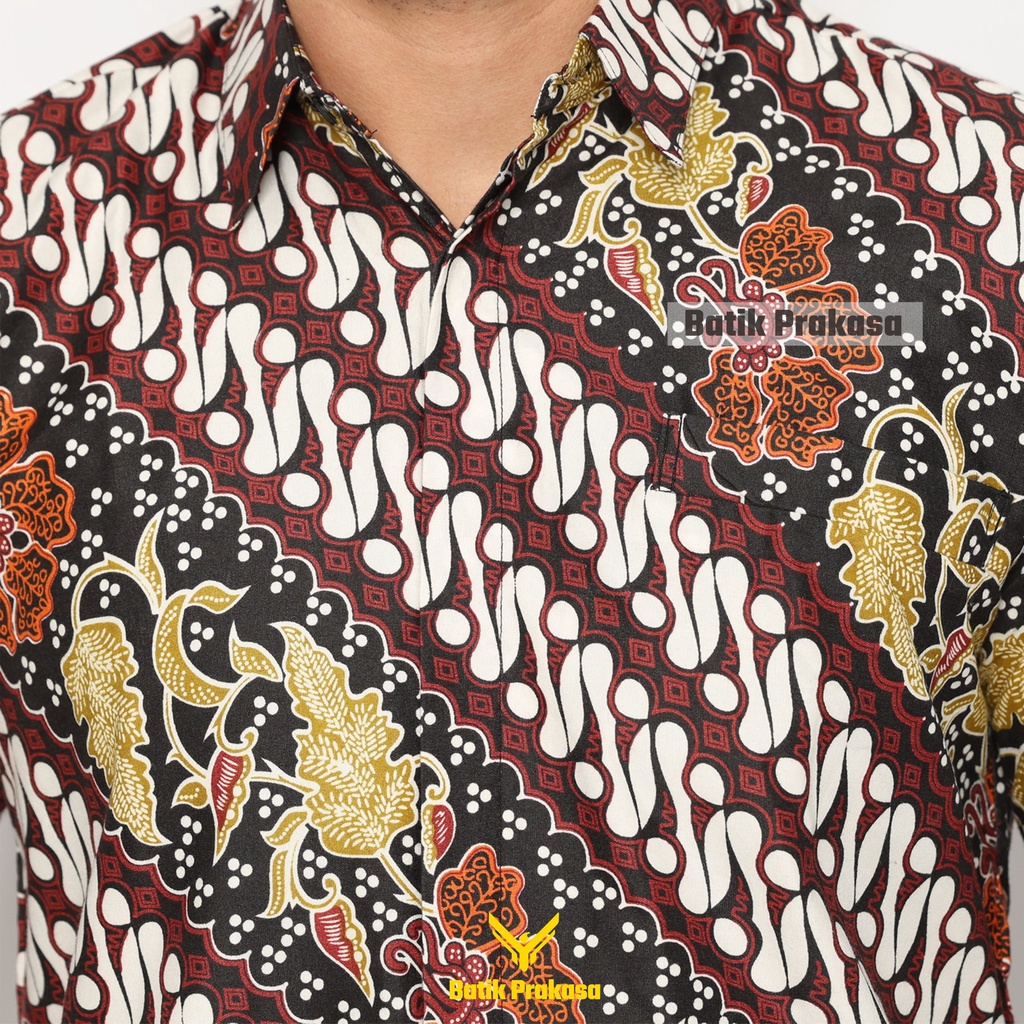 Kemeja Batik Prakasa Motif Arka Slimfit Lengan Panjang Batik Solo