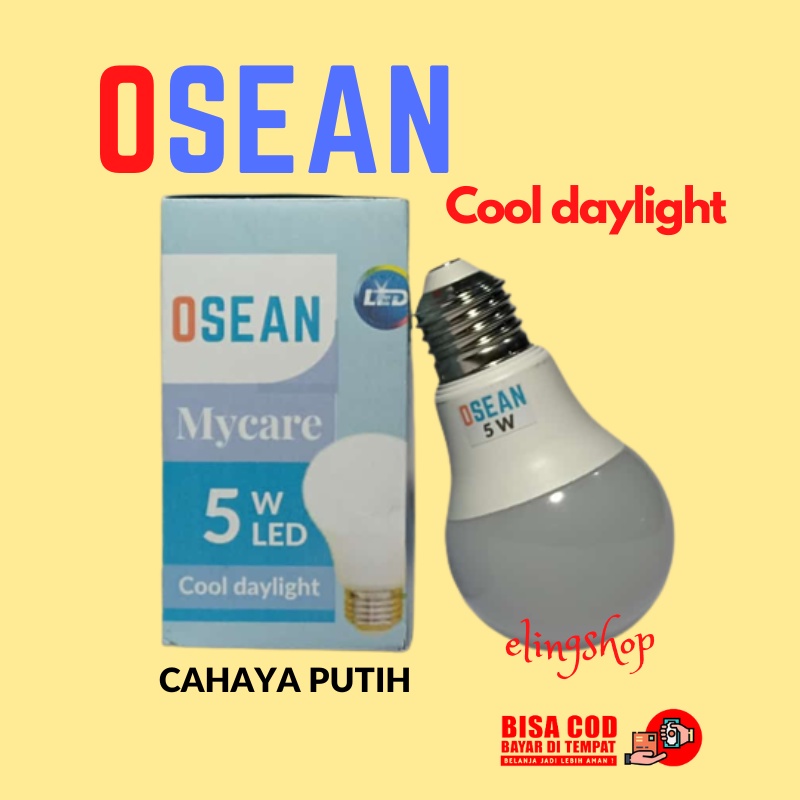 Lampu LED 5 Watt Putih Terang Murah OSEAN