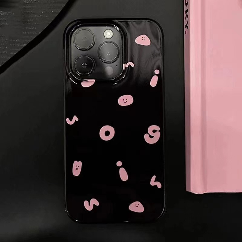 IPHONE Ins Pola Huruf Cocok Untuk Iphone14 14pro 14plus 13 13mini 13pro 13prm iPhone12 7Plus 8Plus Xr XS 13 12mini Pro Max Empat Sudut Casing Ponsel Tahan Guncangan