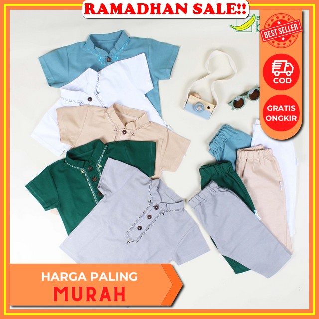 Koko Arman Set Kakadede Set Koko Premium Batita Bisa Cod Setelan Koko Anak Laki Laki Baju Muslim Ana