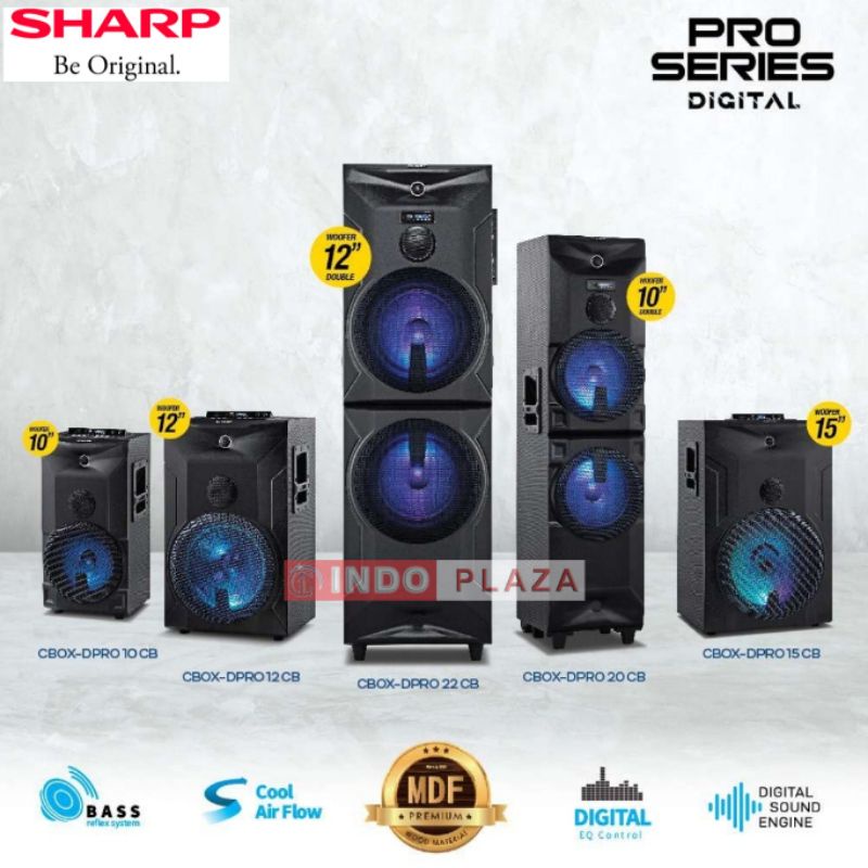 SPEAKER SHARP CBOX-DPRO BIG WOOFER GARANSI RESMI