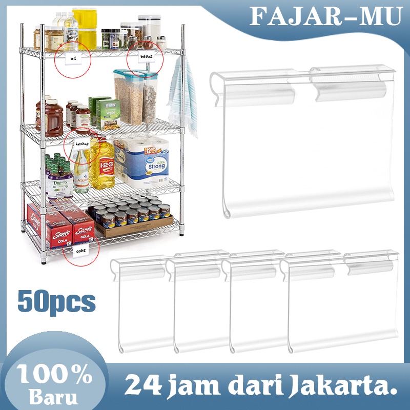 

50 Pcs Label Harga Mika Tag Harga Pvc Price Tag Holder / Name Tag / Label Harga Akrilik Label Harga Mika