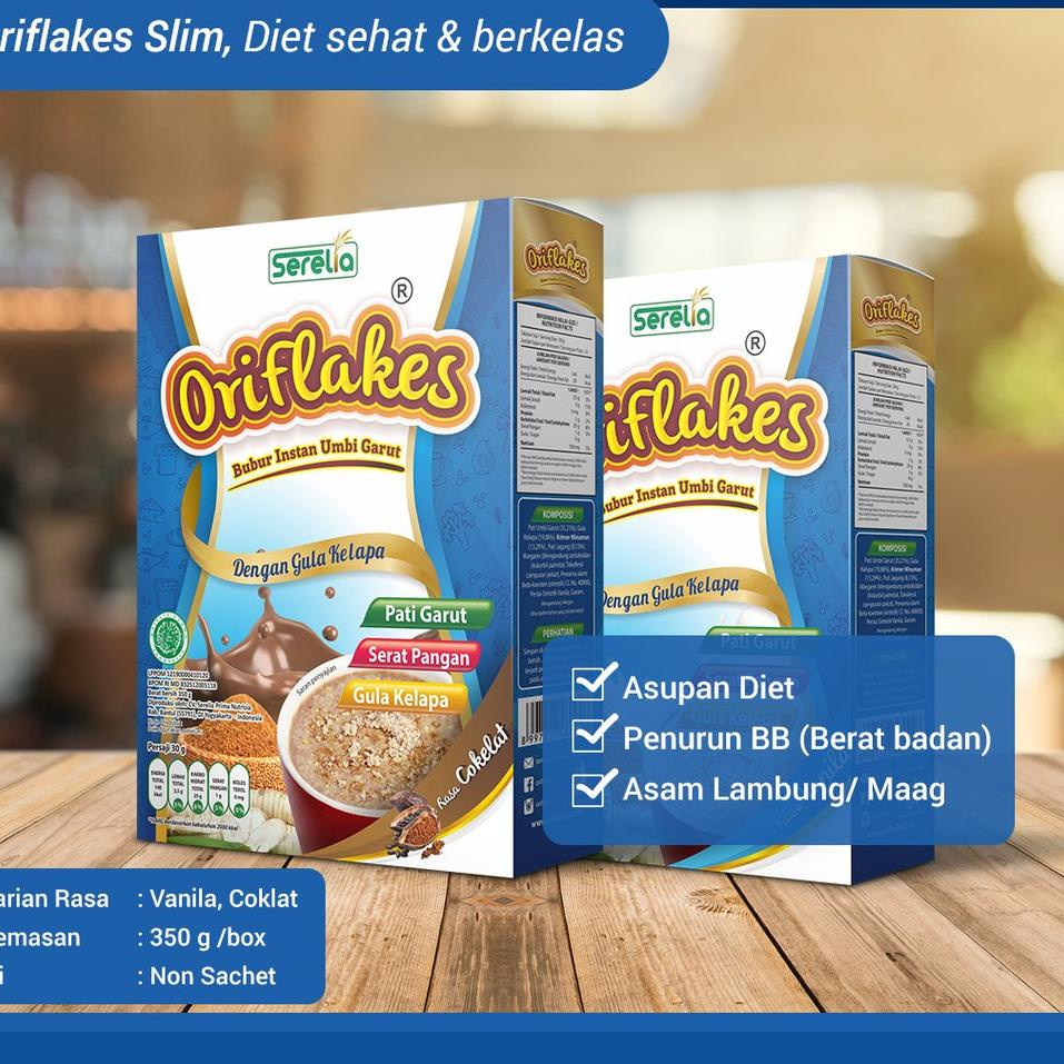 

✿ Oriflakes Sereal Umbi Garut Slim Diet Asam Lambung Natural Super Food ♠