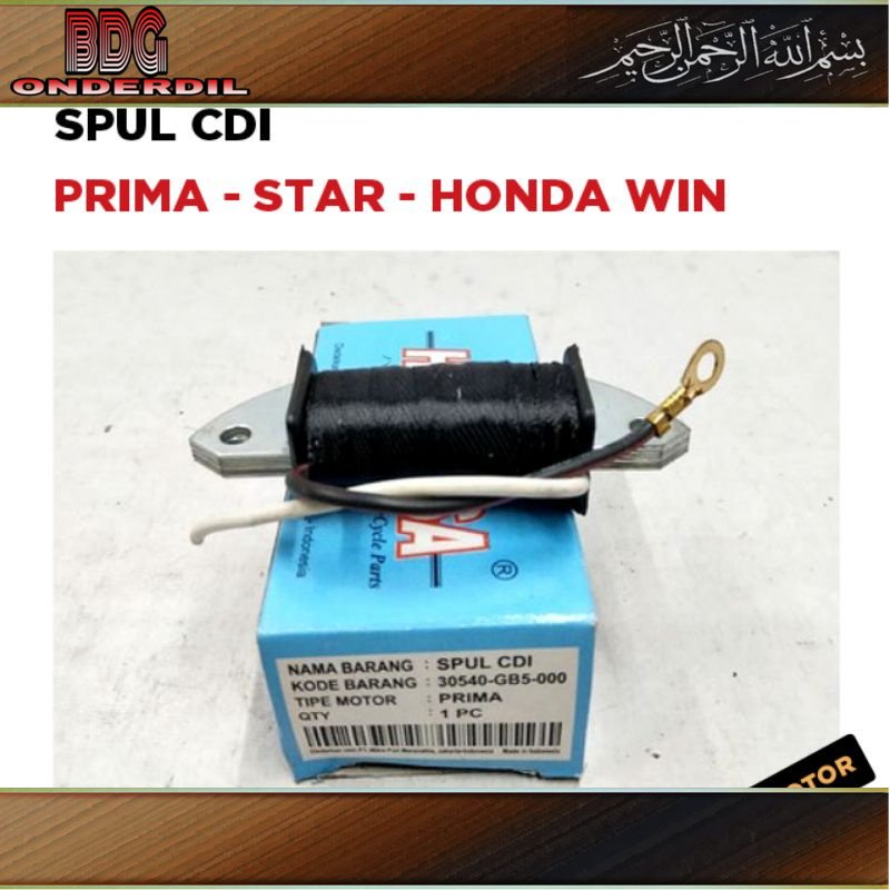 Spul CDI Prima - Star - Honda Win / Spull Spool Sepul Spol Spoll Motor / Fukuyama Win 100 Pulser