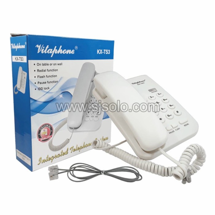Telp Rumah Telepon Kantor Telephone Hotel Telpon Vitaphone KX-TS3