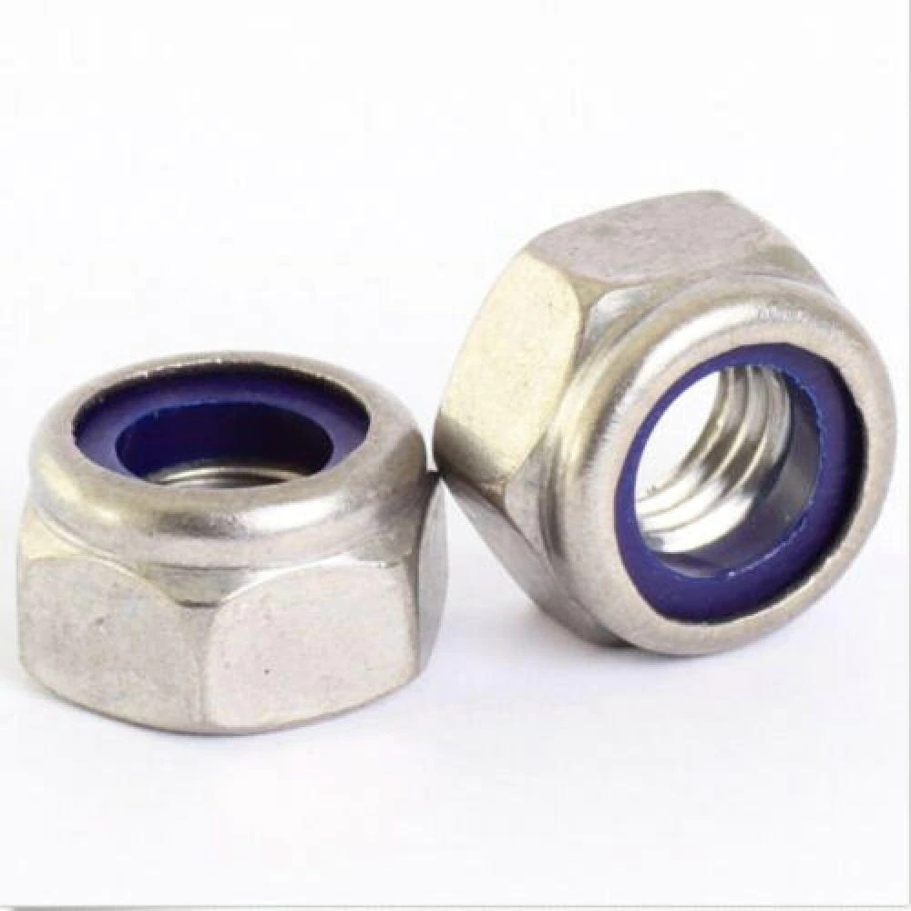 [HAEBOT] Mur HEX Nylon Lock Nut M3 M4 M5 M6 M8 M10 DIN985 SS 304 Stainless Steel Pengunci