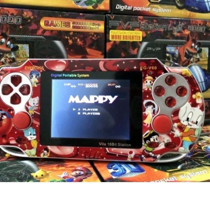 ۝ [UMG] NEW PVP 2  Evercoss  V.260 V60 V55 V255  Gameboy Mainan Anak Gamebot Video Game Pocket Game 