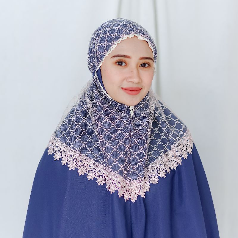 Mukena Katun MALIKA Renda Brukat Mewah