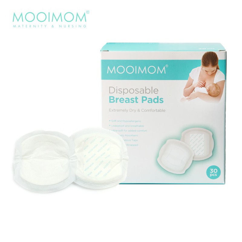 MOOIMOM Disposable Breast Pad 30pcs- Penyerap ASI Sekali Pakai