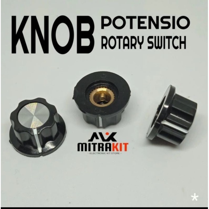 Knob Baud 20x11mm Knob baud A01 Knob potensio meter selector