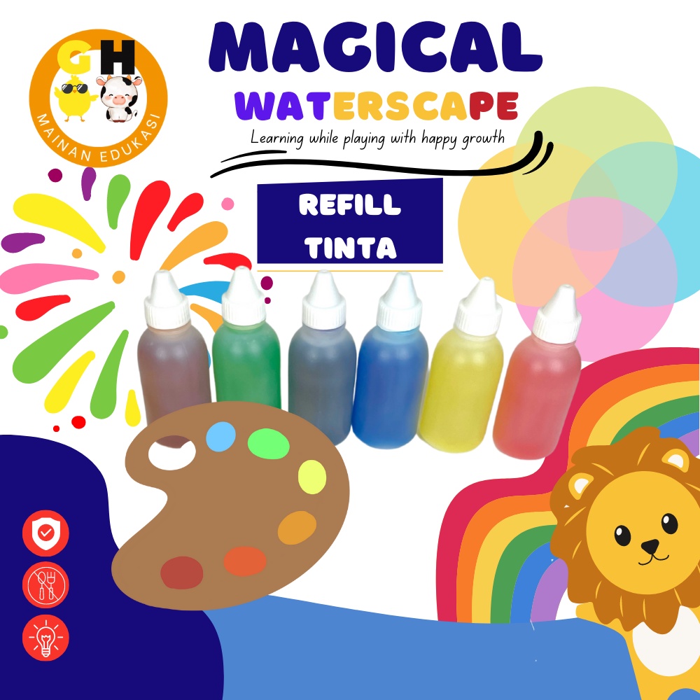 Refill Magical Waterscape Mainan Edukasi Gel Cetakan Jelly Air Ajaib DIY Montessori by GHEduPlay