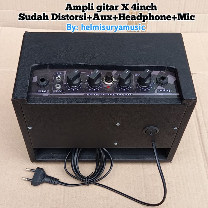 Ampli gitar - ampli X gitar mini 4inch suara mantap