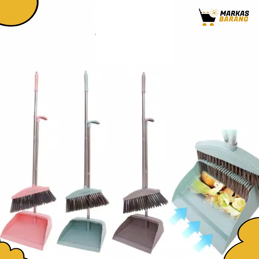 Sapu Set Pengki/Kleaner Sapu Lantai Set Premium