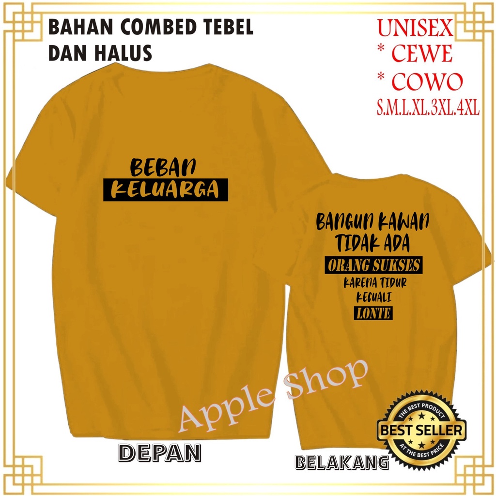 APP Kaos DB BEBAN KELUARGA Kaos Murah /Pakaian Pria pakaian Wanita Best Seller