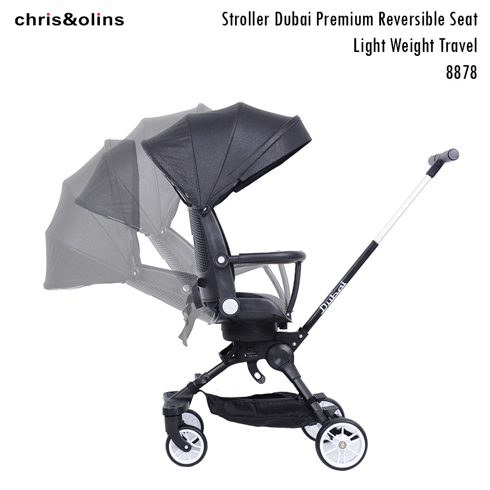 Makassar - ChrisOlins 8878 Stroller Dubai Reversible Light Travel Kereta Dorong