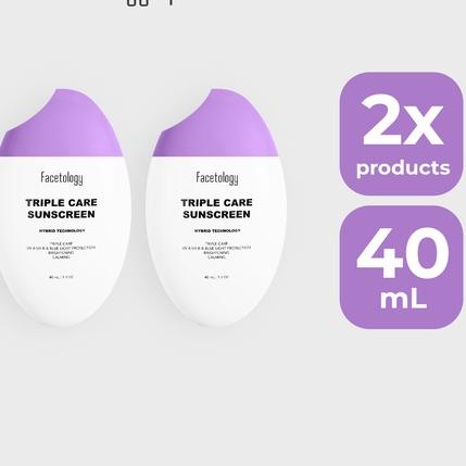 ➮ FACETOLOGY Bundling Triplecare Sunscreen 2pcs ✮