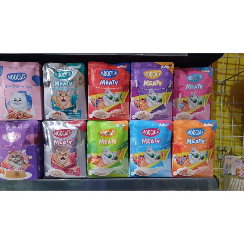 Moochie pouch 70gr  makanan basah kucing premium