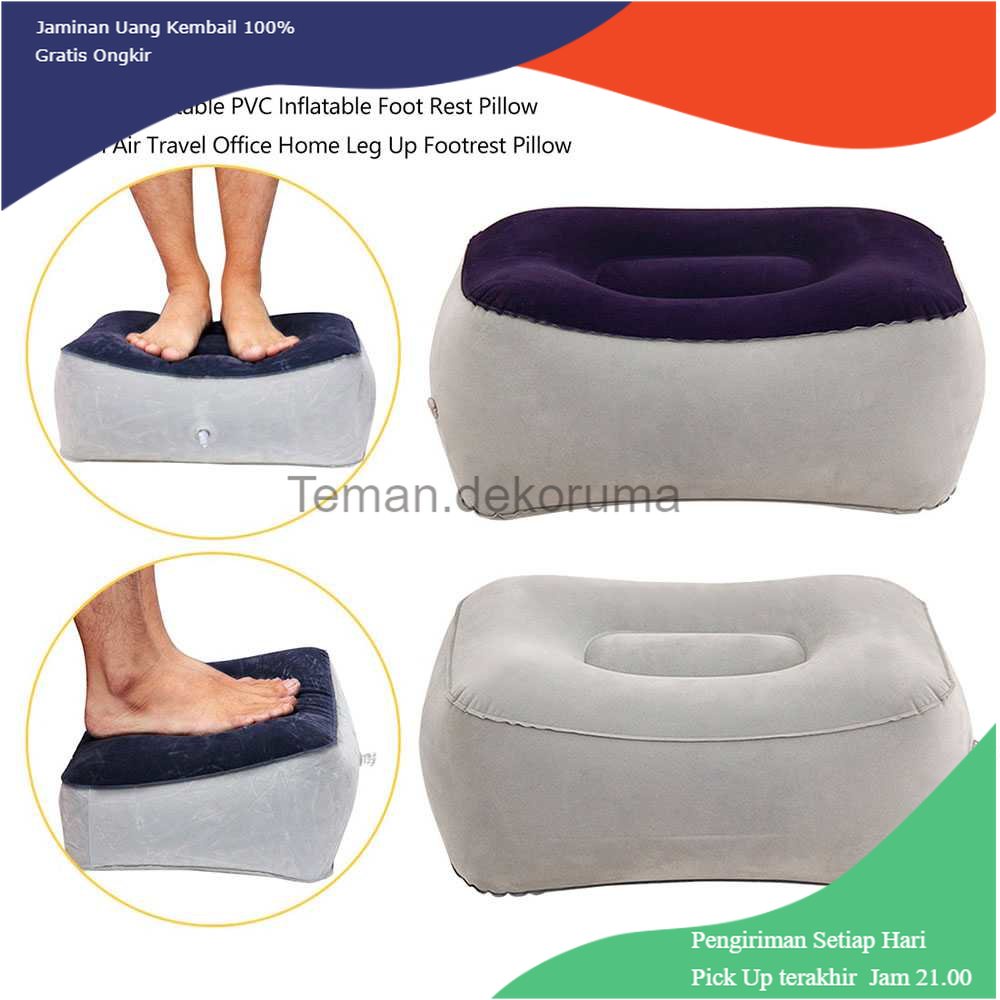 TD - DPR TaffHOME Bantal Angin Kaki PVC Inflatable Relaxing Pillow - JJ06114