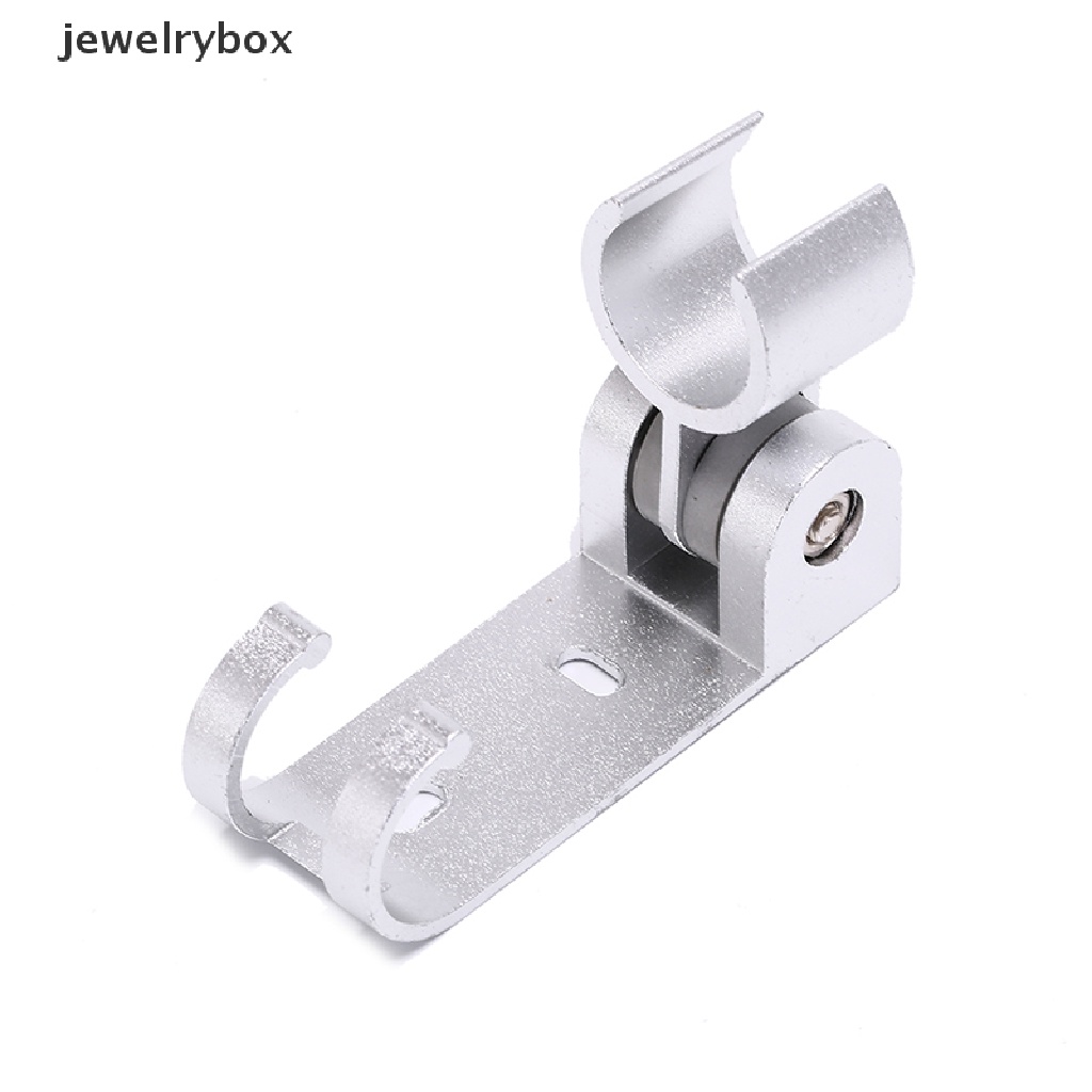 [jewelrybox] Aluminium adjustable Kamar Mandi shower head holder stand bracket Tempel Dinding w/hook Butik