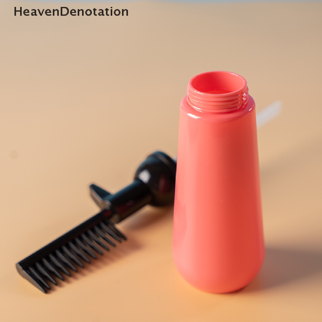 [HeavenDenotation] Sisir Pewarna Rambut Botol Kosong Dengan Aplikator Brush Dispensing Salon HDV