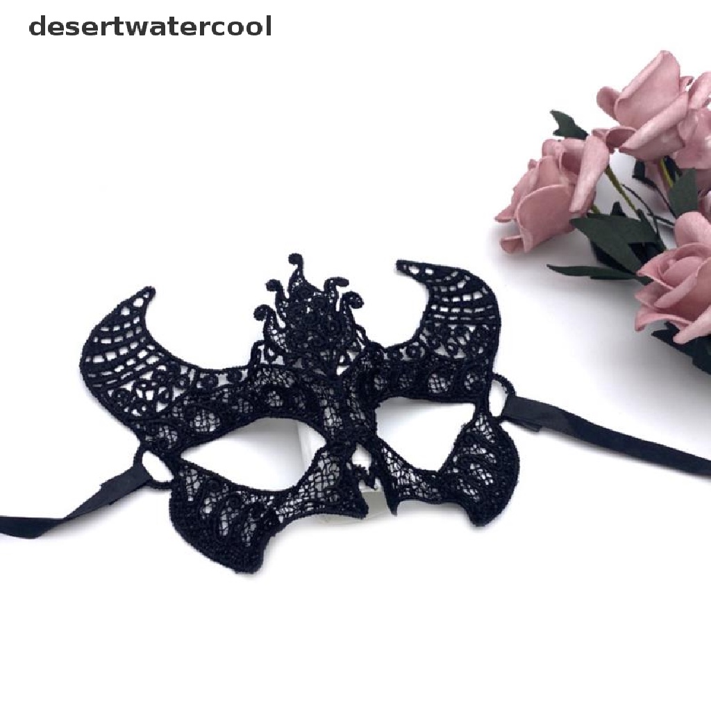 Deid Wanita Berongga Renda Masquerade Topeng Wajah Sexy Cosplay Halloween Masquerade Mask Martijn