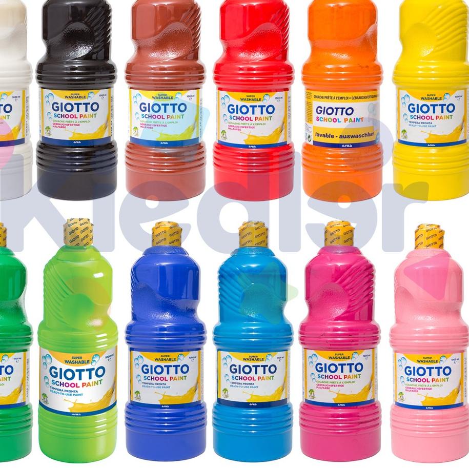 

Id5b5Ap Giotto Washable School Paint 1L Cat Lukis Anak Gambar