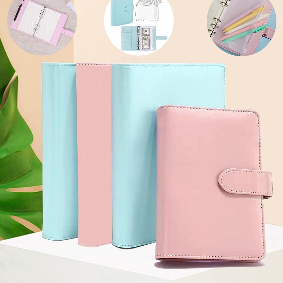 

12.12 FLASH SALE Binder Polos Buku Catatan Lucu A6 Notebook Binder Photocard Keuangan Zipper Storage Bag Loose Leaf Macaron Journal !!!