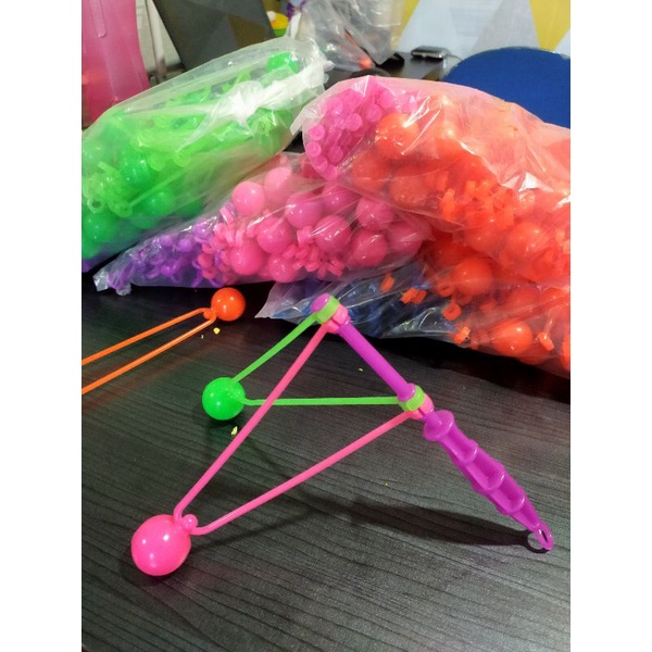 Promo Lusinan 12 pcs Lato Lato Matic Besar pakai Gagang 20 cm Tektek Gagang