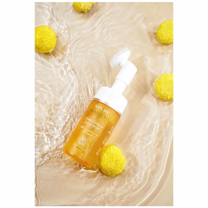 NPURE Marigold Deep-Cleanse Facial Wash Face Wash Cleanser Sabun Wajah