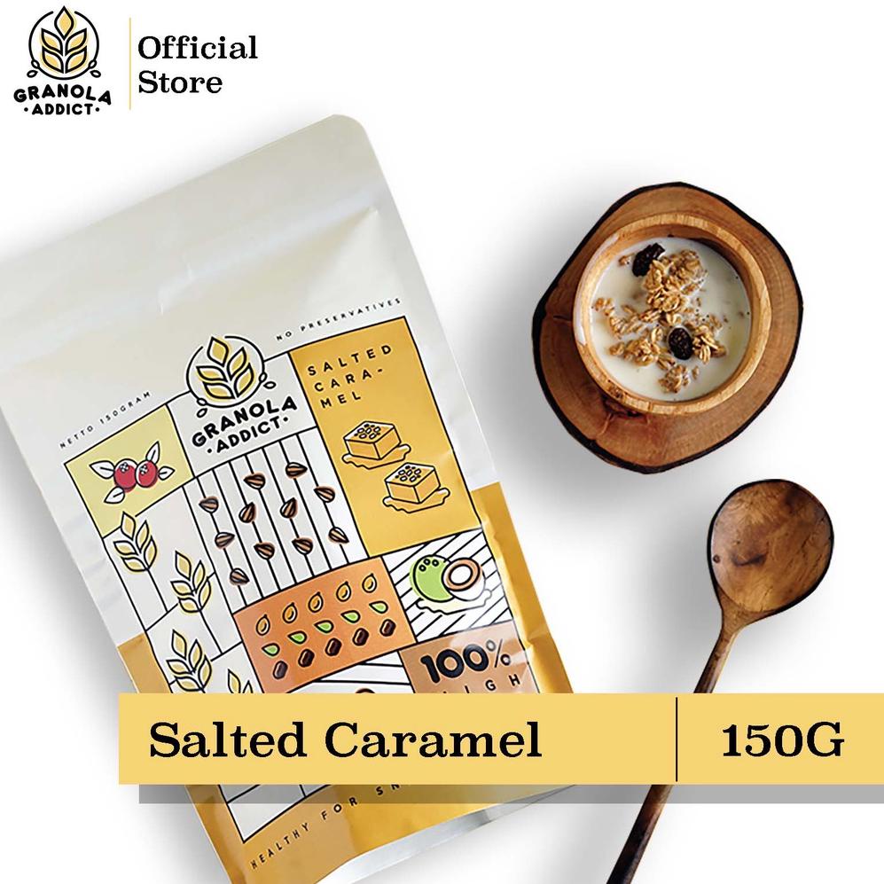

F⚡ASH Big Sale Granola Addict - Salted Caramel 150g .,,.,.,