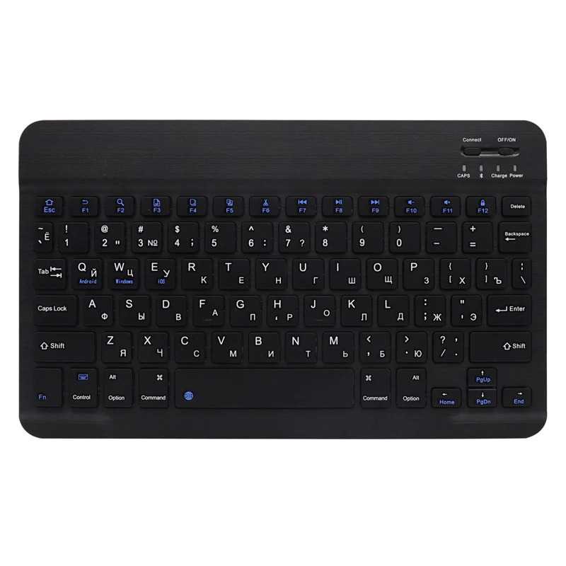 Keyboard Wireless Mini Portable - Keyboard Wireless Bluetooth Rechargeable 10 Inch - Keyboard Laptop / Komputer - Kantor / Sekolah / Kuliah