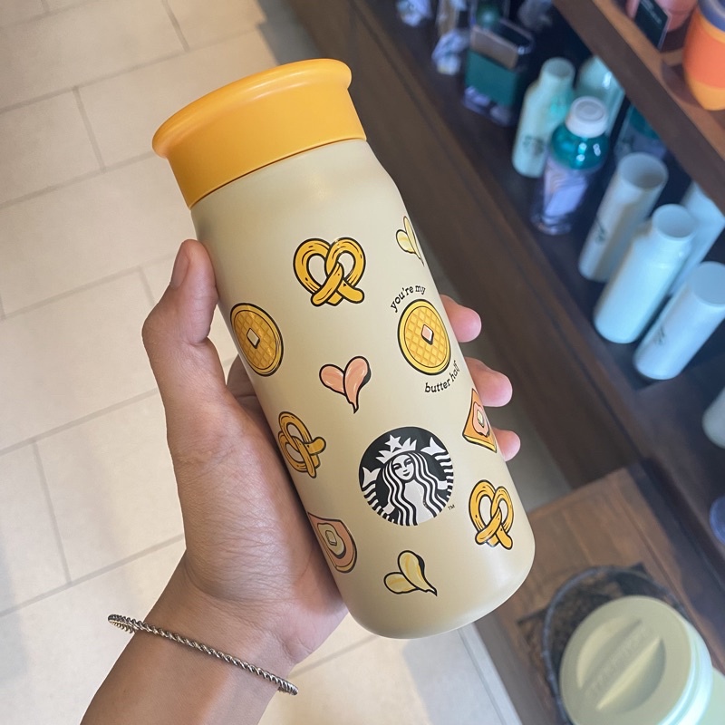 Tumbler starbucks butter edition yellow tumbler stainless steel
