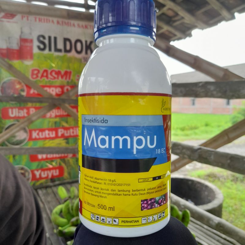 insektisida MAMPU 500ml Bahan aktif : ABAMEKTIN 18g/l