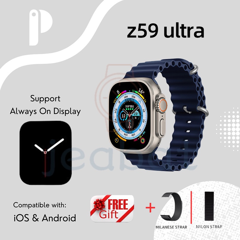 Get 7 Strap❤️Smartwatch Series 9 Ultra7in1 Bluetooth Full Touch Screen Phone Call IP68 Waterproof Custom Watch Face Body Temperature Sports
