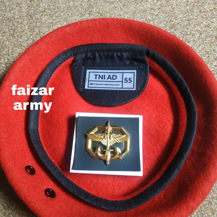 BARET KOPASSUS/BARET MERAH/BARET KOPASSUS ASLI/BARET KOMANDO ORI