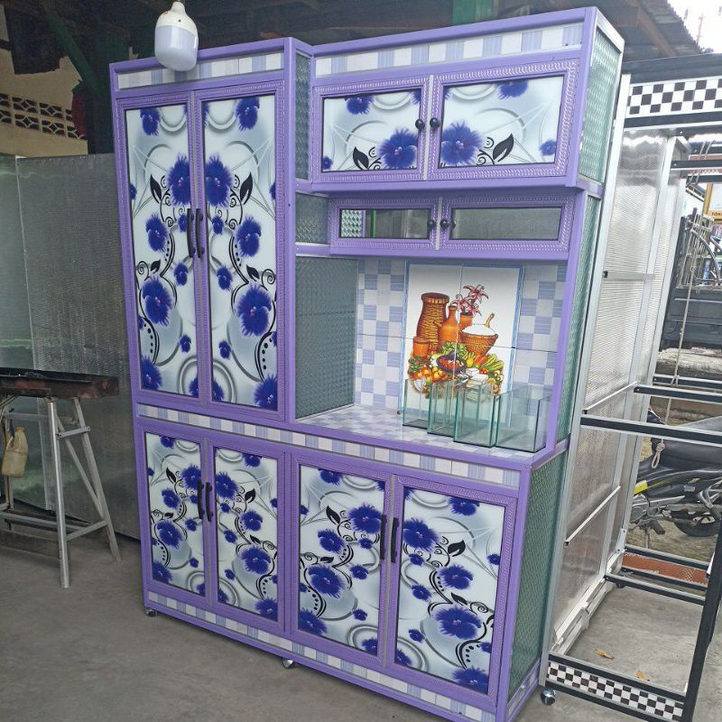 ⭐⭐⭐⭐⭐lemari sayur | lemari piring | lemari tapperwear | lemari kaca | lemari alumunim | lemari dapur