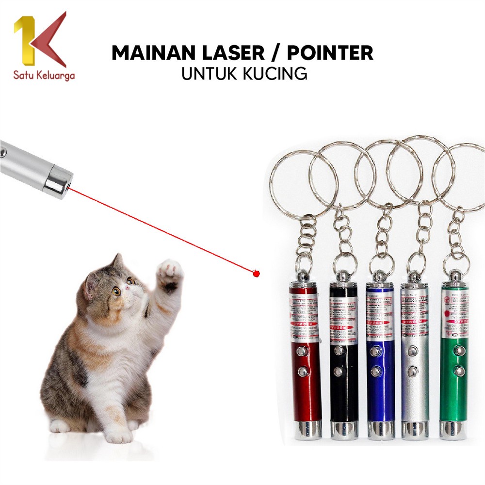 Satu Keluarga Mainan Laser Pointer Kucing Anjing Peliharaan C782 Mainan Lampu Laser LED Teaser Fun C