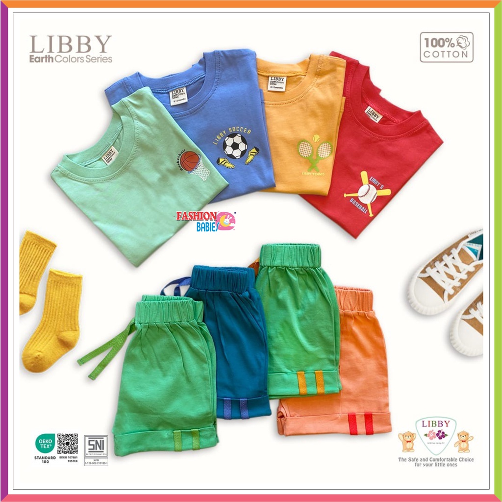 LIBBY NIJI SET BOY &amp; GIRL SERIES | LIBBY EARTH COLOUR 0-8 TAHUN