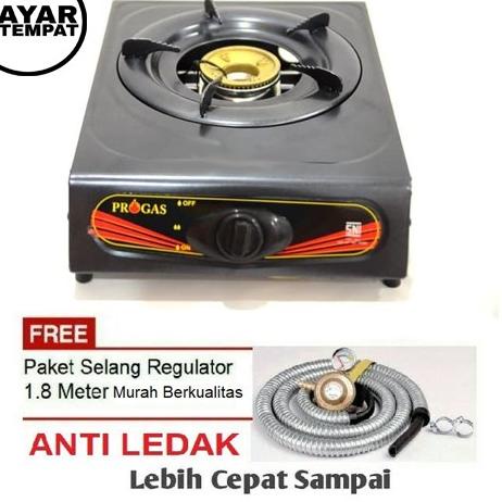 ➨ Kompor progas  1 Tungku / Kompor Gas 1 Tungku & FREE Selang gas Paket Regulator ⅍