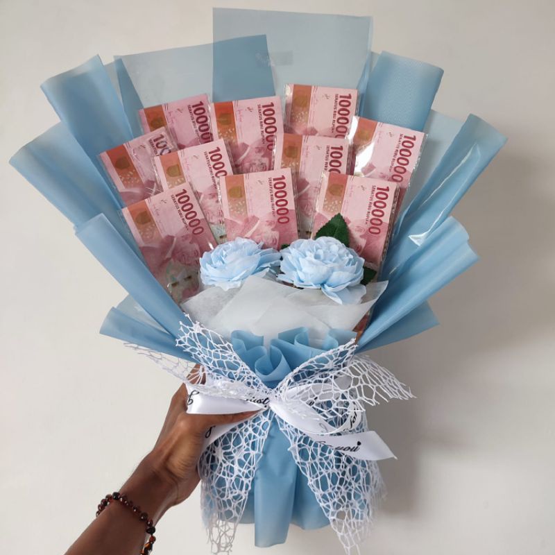 Buket bouquet wisuda pernikahan ulang tahun dan acara besar bisa request warna dan tambah kartu ucapan