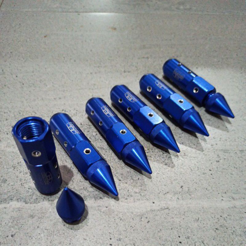 Pemecah suara / Mazel break buka tutup, bisa buat tutup laras juga,  warna anodese od19 panjang 9cm