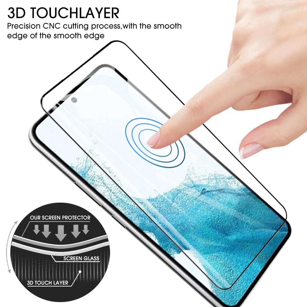 [Harga Grosir] Film Pelindung Tempered Glass Anti Gores Bening Full Cover Anti Pecah Film Pelindung Layar Tahan Ledak HD Untuk Samsung Galaxy S23 Plus