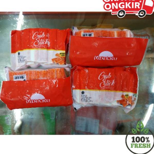 

T34 CRAB STICK MINAKU 250G / JUARANYA CRAB STIK PENJUALAN TERBANYAK √