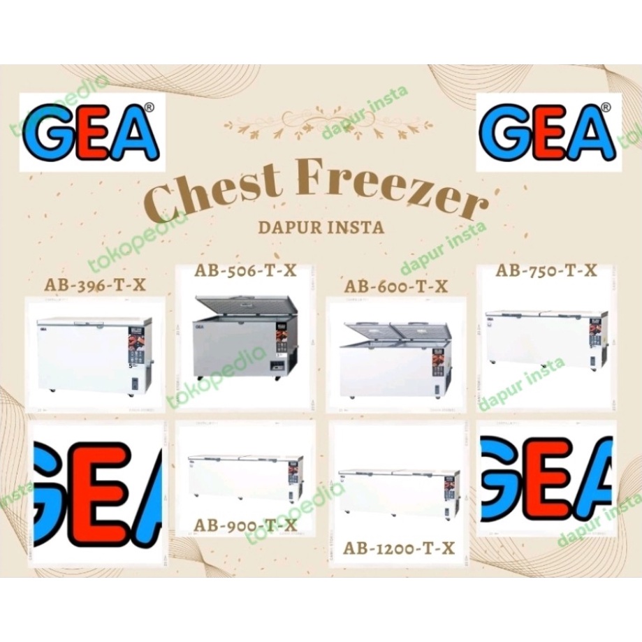 GEA Chest Freezer Box AB-396-T-X / AB-506-T-X / AB-600-T-X / AB-750-T-X / AB-900-T-X / AB-1200-T-X J