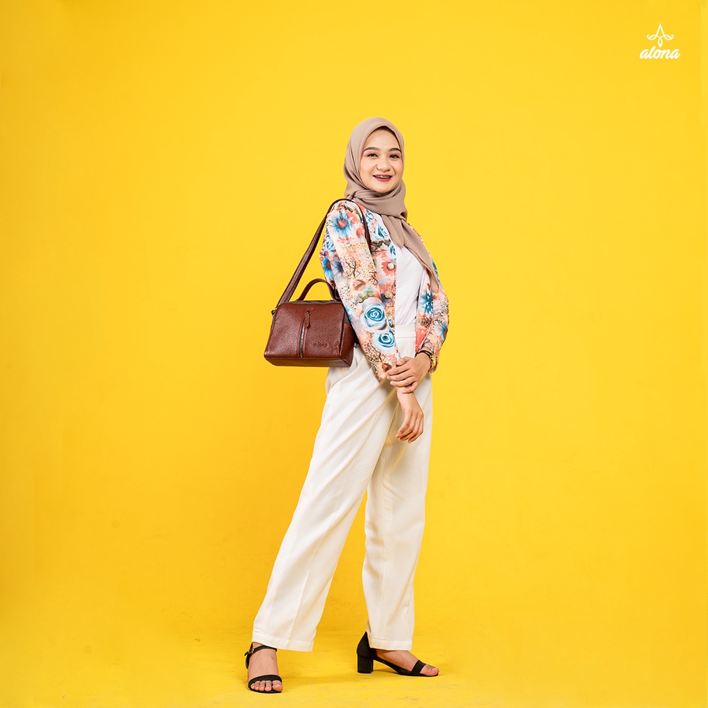 Tas Kulit Wanita Premium Bergaransi 100% Original Kulit Sapi Asli Modis Kekinian - WILONA SLINGBAG